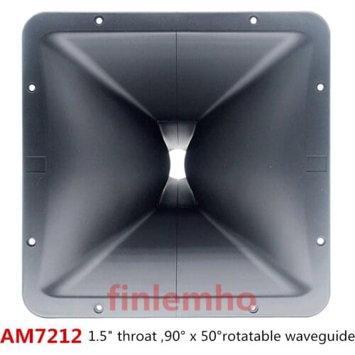 1PC Speaker Tweeter Treble Horn 1.5" Throat AM7212 Waveguide 90° x 50° For Professional Audio Loudspeaker Woofer Home Theater
