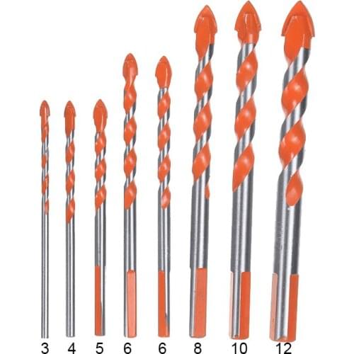 8pcs Drill Bit Multifunctional Drill Bits Perforator Ceramic Wall Glass Marble Tile Drill Punching Hole Set