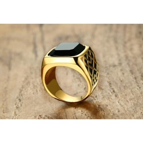 Apaison Gold Rings For Men