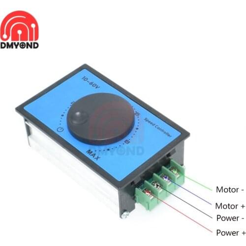 DC10-60V DC Motor Speed Control 20A Speed Controller Switch Current Voltage Regulator Drive Module 775 Motor Soft Start Switch