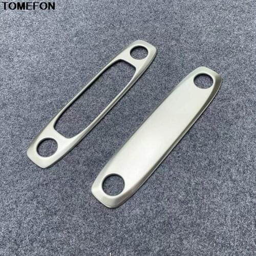 For Tesla Model 3 2018 2019 Stainless Steel Carbon Fiber Reading Light Lamp Decoration Cover Trim Car Interior Accessories