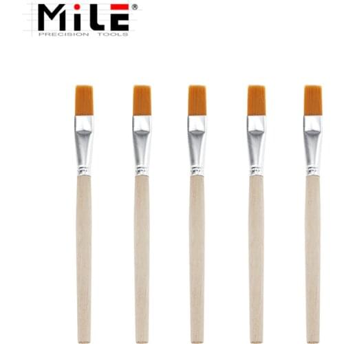 MILE 5 pcs Repair Clean Tools Soft Dust Cleaning Brush with Wooden Handle for Mobile Phone Tablet Laptop PC