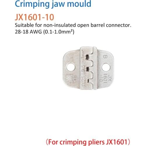 Non-Insulated Terminals 5 Types Mold Wire Crimper Jaw Ferrule Die Crimping Pliers Accessory Crimping Tool Replaceable Dies sets