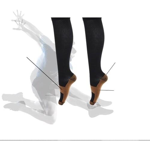 Running Men Women New Compression Socks Solid Unisex Outdoor Running Cycling Long Pressure Stockings