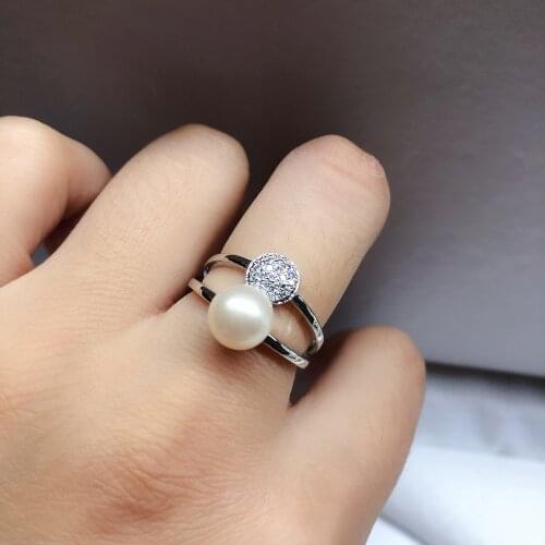 New Ring Base Mountings Findings Settings Adjustable Ring Jewelry Parts Fittings Accessories for Pearl Beads Stones Crystal Jade