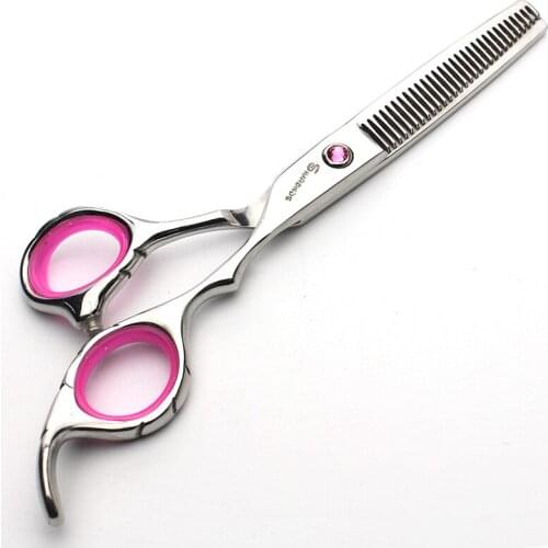 Pet Scissors Hairdressing Scissors Adult Children Thinning Scissors Kit Fish Mouth 6 Inch Teeth Haircut Scissors Tool