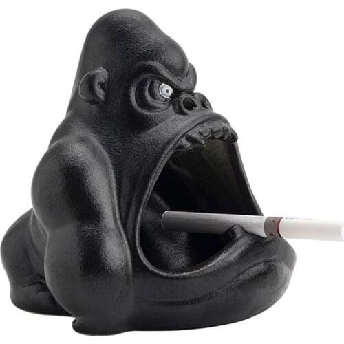 Creative Cartoon Cow Ashtray Anti Fly Ash Car Home Living Room Large Capacity Ceramic Ashtray Home Decoration Gift For Thrifty