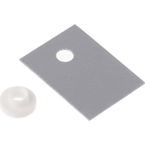 100PCS TO-220 Plastic Insulation Washer Transistor and TO-220 Silicone Pads Insulator Set