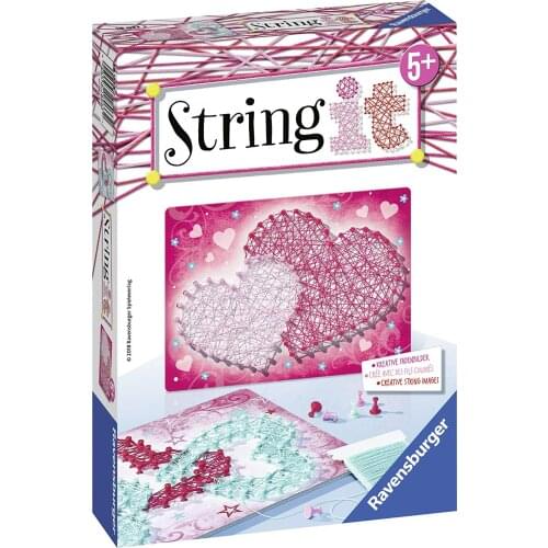 RAVENSBURGER 18033 STRING IT MINI little hearts