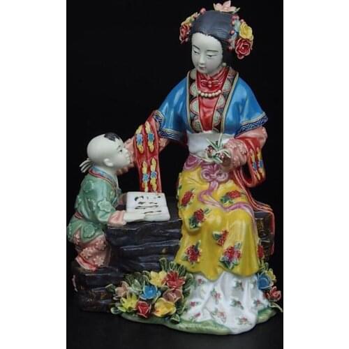 Christmas decorations for home+ High 9.3 inch !!! Collect Chinese handmade Ming Dynasty palace ladies porcelain Sculpture