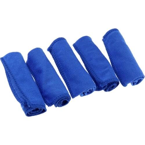 5 Pieces Quick-Dry Microfiber Towel for Cars Bikes Household Polishing Cloth Rag Wiper Bicycle Cleaning Tool
