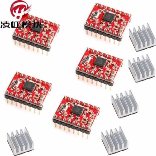 Reprap Stepper Driver stepper motor drive A4988 finned single package computer accessories