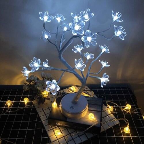 Tree Lights Starry Led Bedroom Decoration Girl Room Decoration Light Shop Cabinet Warm Creative Luminous Branch Light