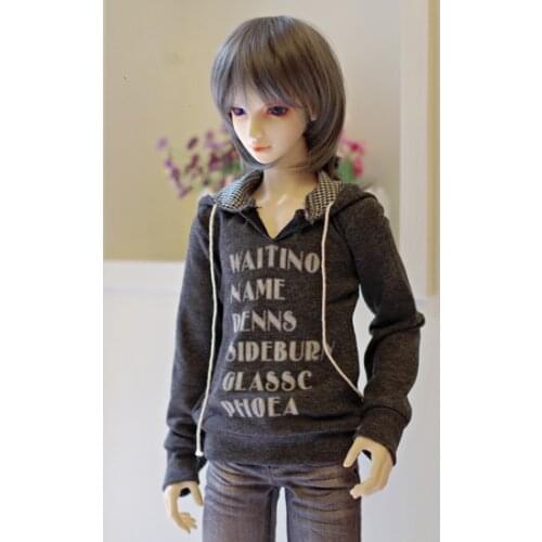 1/4 1/3 scale BJD clothes Alphabet printed sweatshirt Top Hooded sweater for BJD/SD MSD SD13 SD17 Uncle doll accessories C0141