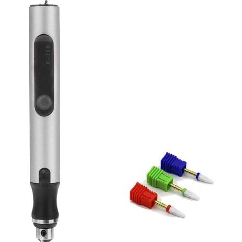 TOP 18000RPM DIY Mini Cordless Engraving Pen Rechargeable Wireless Electric Grinder Wood Carving Pen for Engraving