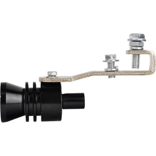 Universal Car Whistler Exhaust Tip Simulator Aluminum Alloy Car Exhaust Tip Whistler Turbo Sound Simulator Black