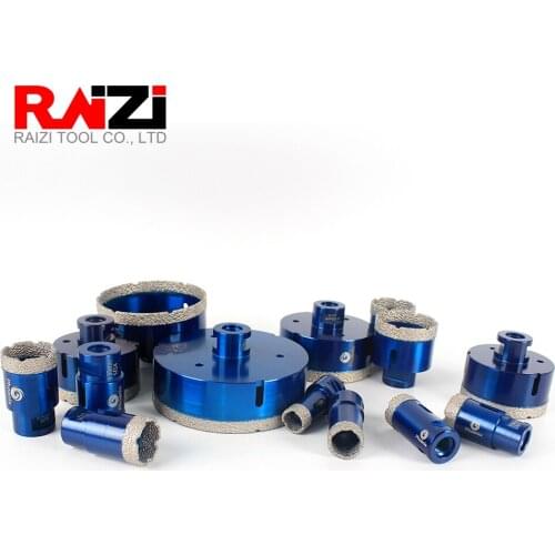 Raizi 1pc Vacuum Brazed Diamond Core Bits Hole Saw Drilling Bits 5/8"-11 Thread For Ceramic Tile Marble