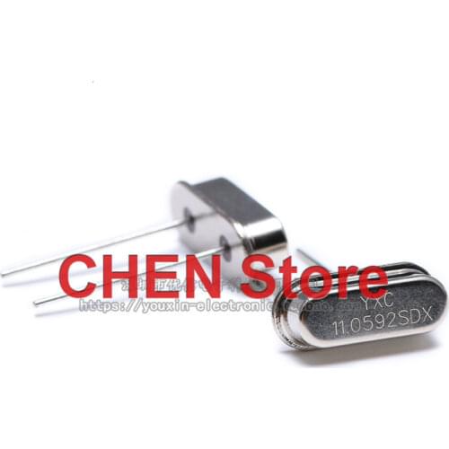 10pcs line passive crystal HC-49US 11.0592MHz 20ppm 20PF X49SD110592MSD2SC