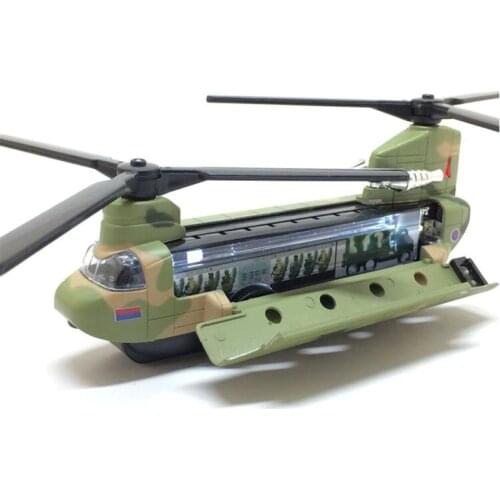 14CM Chinook US Rescue transport aircraft helicopter Millitary modelArmy fighter airplane model adult children Toy military Show