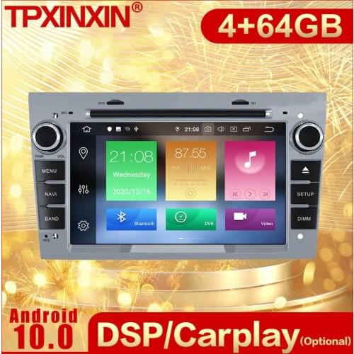 2 Din Carplay Android Radio Receiver Multimedia For Opel Astra H Zafira Vectra Vivaro Tigra Corsa C Carro GPS Recorder Head Unit