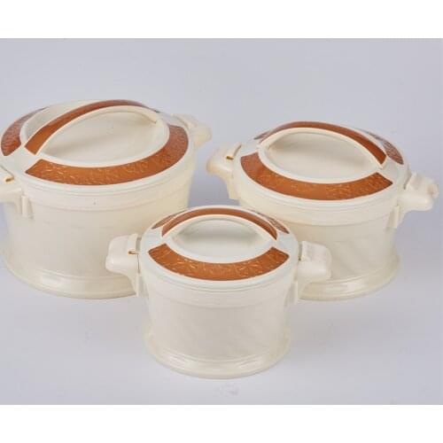 3 Pcs/Set 2.2/4.2/5.2 LStainless steel large capacity insulated rice bucket with handle Africa Middle East set pot