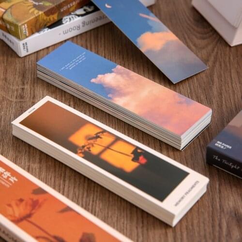 30 Pcs/Set Ins Style Warm Series Creative Hand Account DIY Decor Bookmarks Stationery Student Office Supplies