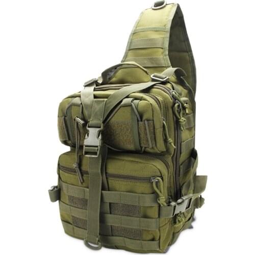 Army Tactical Shoulder Bag Crossbody Military Sling Backpack Large Molle Camping Outdoor Fishing Hunting Chest Bag Waterproof