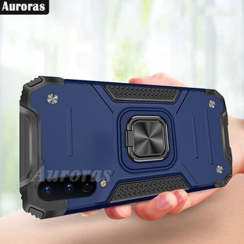 Auroras For LG Velvet Cover Shockproof Rhinoceros Armor Case With Ring Magnetism Holder Cover For LG Velvet 5G Case