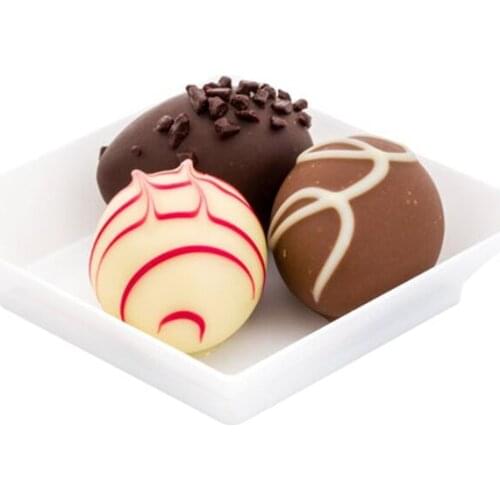 Free Shipping Party Supplies, Disposable Plastic Tableware, 65*65mm White Mini Modern Square Dessert Plate Dish, 100/Pack