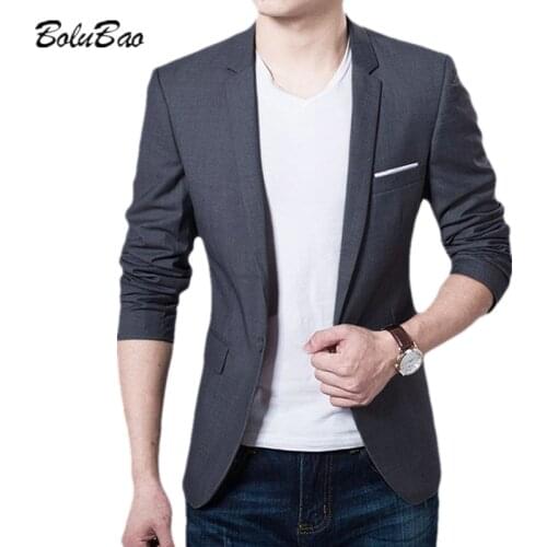 BOLUBAO New Arrival Luxury Men Blazer Fashion Brand High Quality Cotton Slim Fit Male Suit Terno Masculino Blazers Men