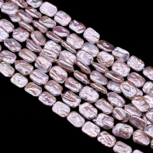 Baroque Pearl Beading High Quality Natural Freshwater Rectangle Pearl Beads for Jewelry Making Necklace DIY Bracelet 15x18mm