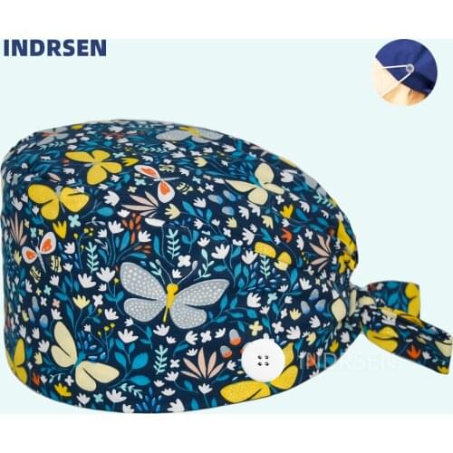 Surgical caps surgeon cap surgery hat unisex operating room cap nurses hats veterinary pet beauty salons Eye hospital clinic hat