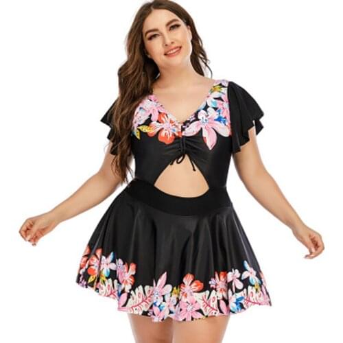 IASKY Black One Piece Swimwear