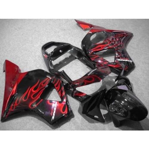 Motorcycle Fairing kit for HONDA CBR900RR 954 02 03 CBR 900RR 2002 2003 CBR 900 ABS red flames black Fairings set+7gifts HH24