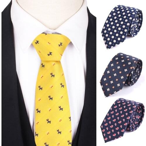 Cartoon Neck Ties For Men Women Fashion Casual Floral Tie For Business Classic Mens Neckties Corbatas Narrow Men Ties Gravata