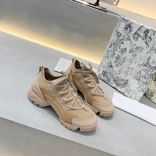 Men Sneakers Casual Shoes Platform Lace-Up Trainers Handmade 2021 summer