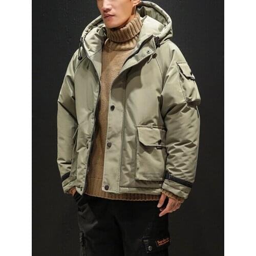 Mens Winter Coats and Jackets Hooded Casual Down Jackets High Quality Men Winter Thicker Warm Parkas Large Size Loose Jackets