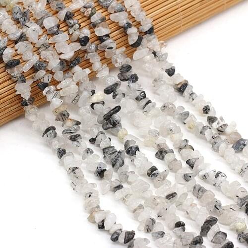 Natural Crystals Gravel Beads Irregural Loose Stone Beads For Jewelry Making DIY Necklace Bracelet 3x5-4x6mm Length 40cm