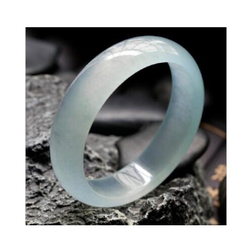 Natural jadeite Myanmar new pit white jadeite bracelet genuine female models>free shipping