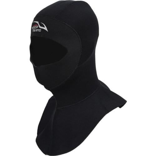 3MM Neoprene Diving Hoods Cap Hat Winter Snorkel Wetsuit Warm Head Cover Bibbed long to Shoulder Scuba