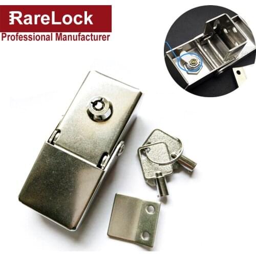 Zinc Alloy Tubular Hasp Lock 80mm 2 Keys for Light-box Window Drawer Cabinet Rarelock e