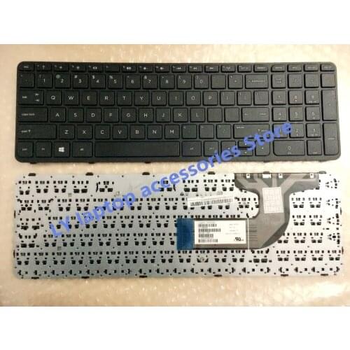 For HP 15-N 15-E 15-D 15-F 15-H 15-R 15-G original laptop US keyboard with frame 749658-001 black