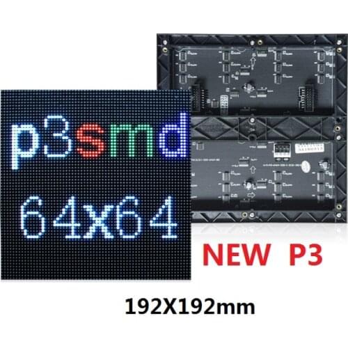 P3 SMD 192x192mm 64x64 Pixels 32s Full Color RGB Indoor LED Display Module