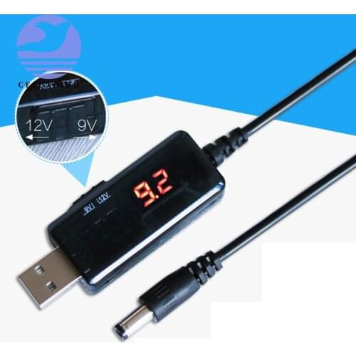 USB Boost Converter DC 5V to 9V 12V USB Step-up Converter Cable + 3.5x1.35mm Connecter For Power Supply/Charger/Power Converter