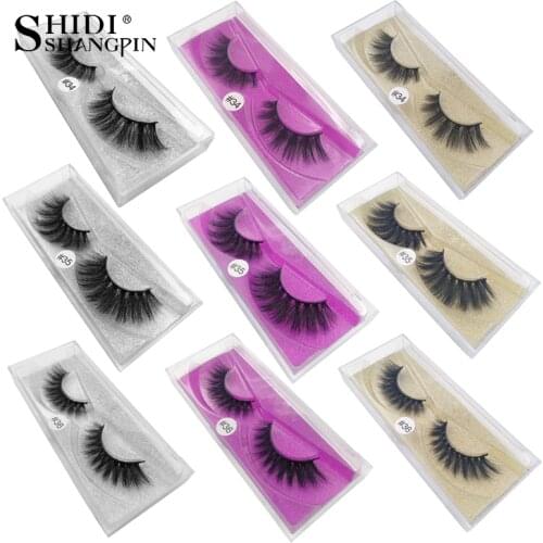 SHIDISHANGPIN 1 pair mink eyelashes natural long 3d mink lashes 1cm-1.5cm eyelashes false lashes false eyelash 1 box lashes
