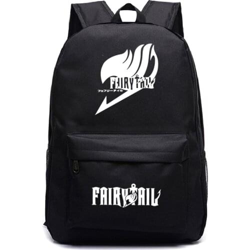 Fairy Tail Backpack Boys Girls School Bags Travel Shouler Knapsack Laptop Bags Students Bookbag kids Daily Bagpack Rucksack gift