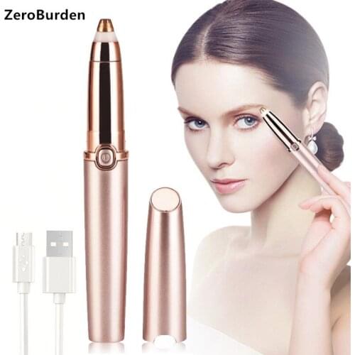 ZeroBurden Portable Electric Eyebrow Trimmer Eyebrow Epilator Multifunction Makeup Tool Facial Hair Remover For Women Tondeuse