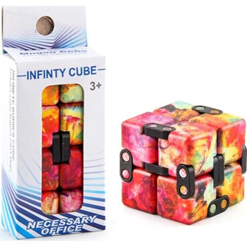 Infinity Magic Cube For Children Adult Decompression Square Puzzle Toys Anti Stress Fidget Toy For Kid Adults Puzzle Cube Toy