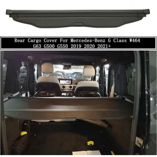 Rear Cargo Cover For Mercedes-Benz G Class W464 G63 G500 G550 2019 2020 21+ Partition Curtain Screen Shade Trunk Security Shield