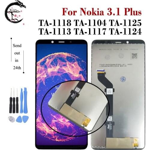 LCD For Nokia 3.1 Plus LCD Display TA-1118 TA-1104 TA-1125 TA-1113 TA-1117 TA-1124 Screen Touch Digitizer Assembly N3.1 Plus LCD